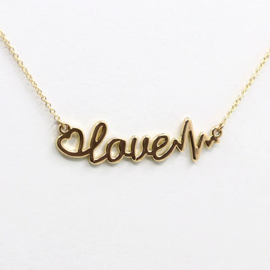 14K LETTER LOVE NECKLACE