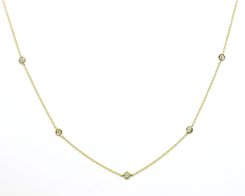 14K 0.03CT BY THE YARD NECKLACE