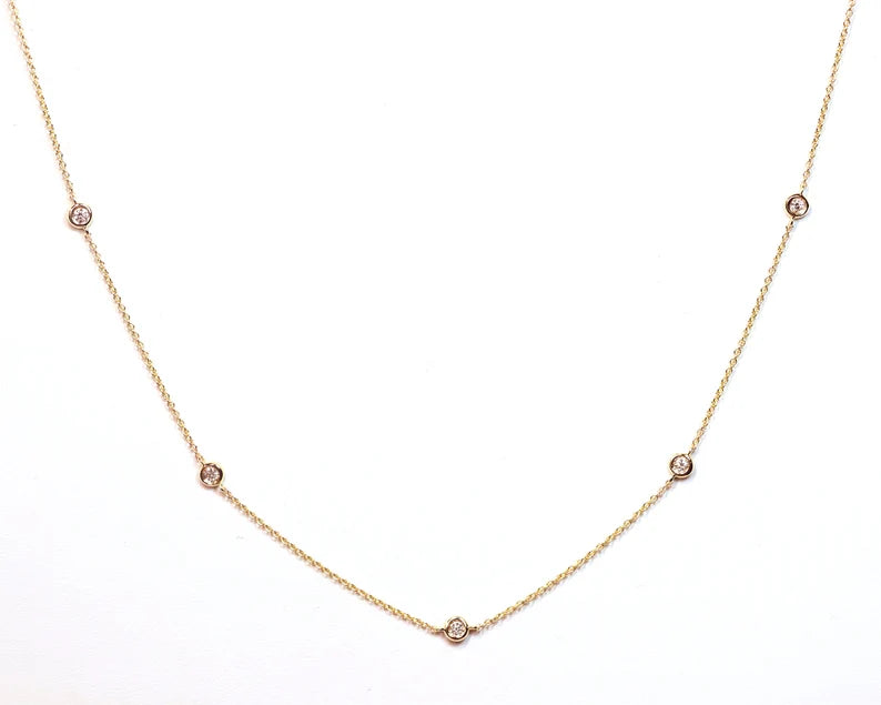 14K 0.03CT BY THE YARD NECKLACE