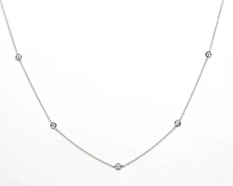 14K 0.03CT BY THE YARD NECKLACE