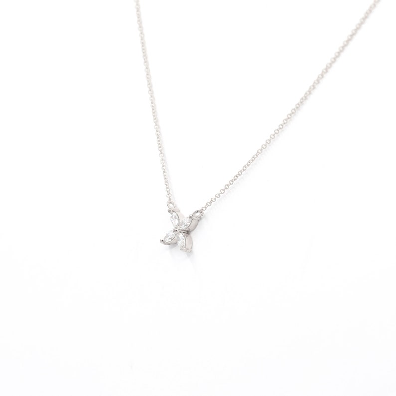 14K MARQUISE DIAMOND BUTTERFLY NECKLACE