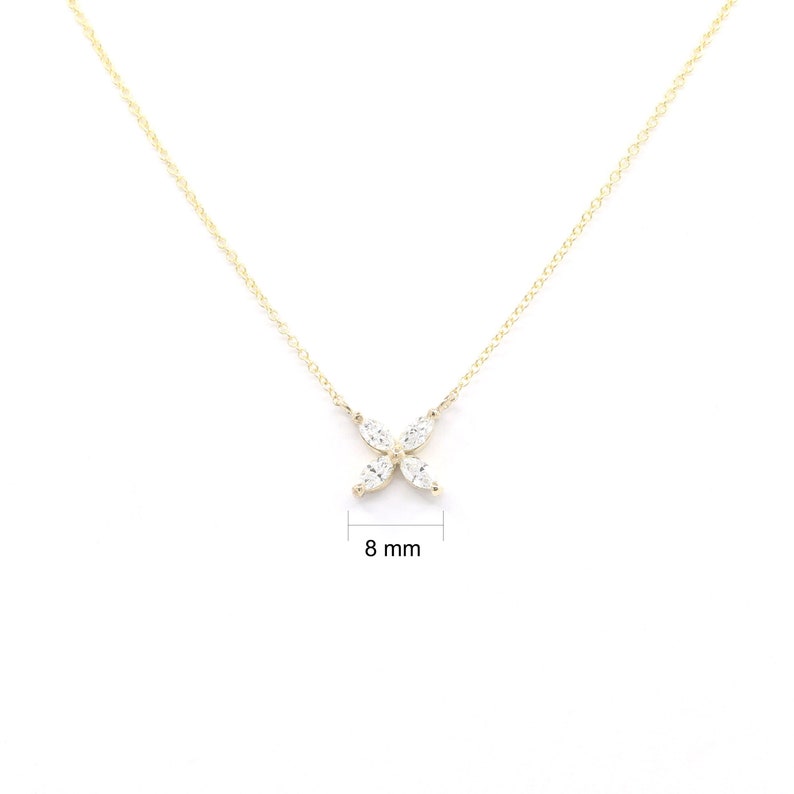 14K MARQUISE DIAMOND BUTTERFLY NECKLACE