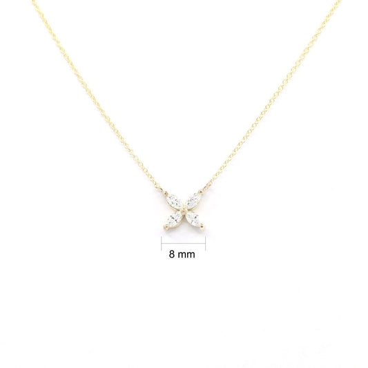 14K MARQUISE DIAMOND BUTTERFLY NECKLACE