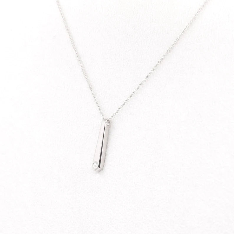 14K DIAMOND TIE NECKLACE