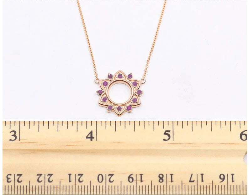 14K RUBY STAR NECKLACE