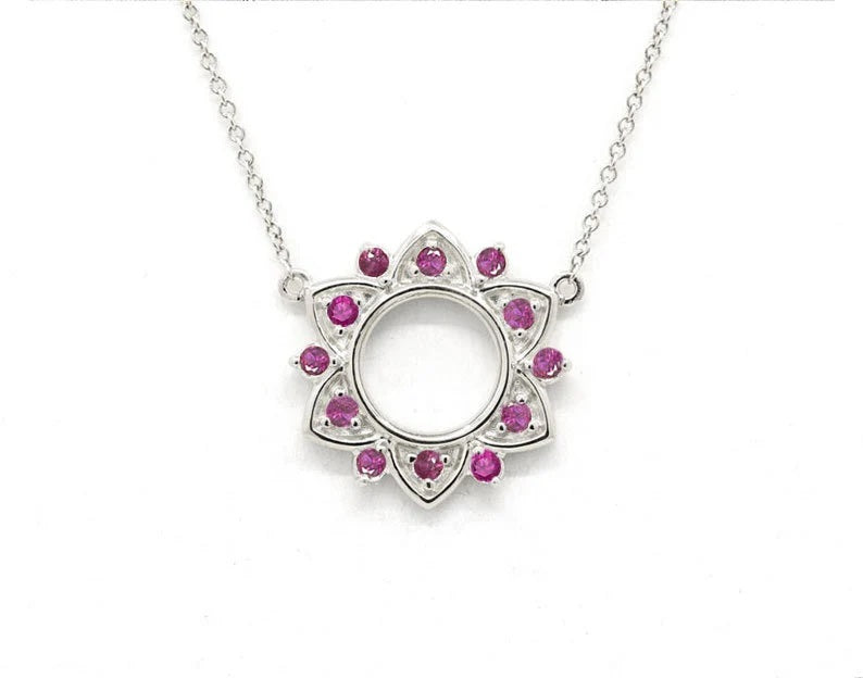 14K RUBY STAR NECKLACE