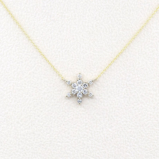 14K 0.38CT DIAMOND SNOWFLAKE NECKLACE