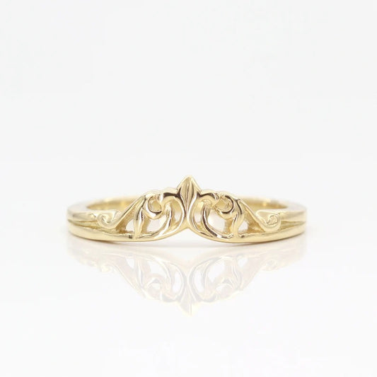 14K VINTAGE CROWN BAND