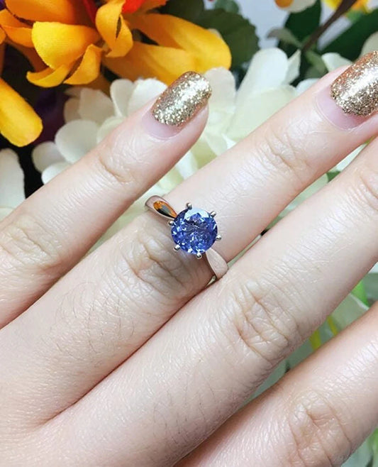 14K TANZANITE SOLITAIRE RING